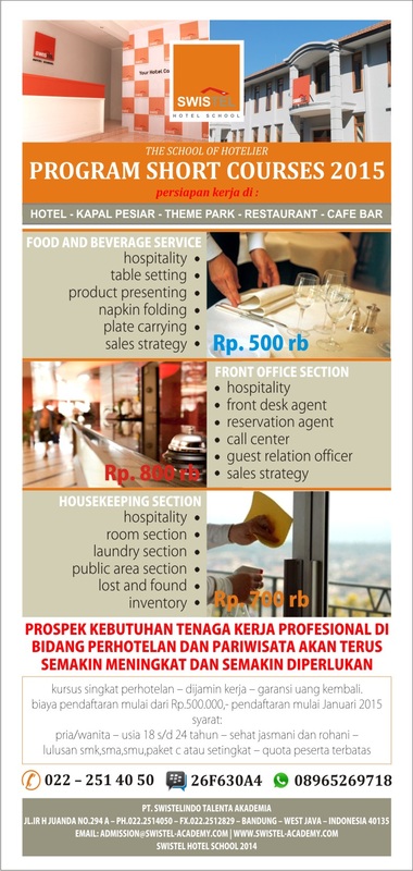 KERJA HOTEL BANDUNG | KULIAH LANGSUNG KERJA